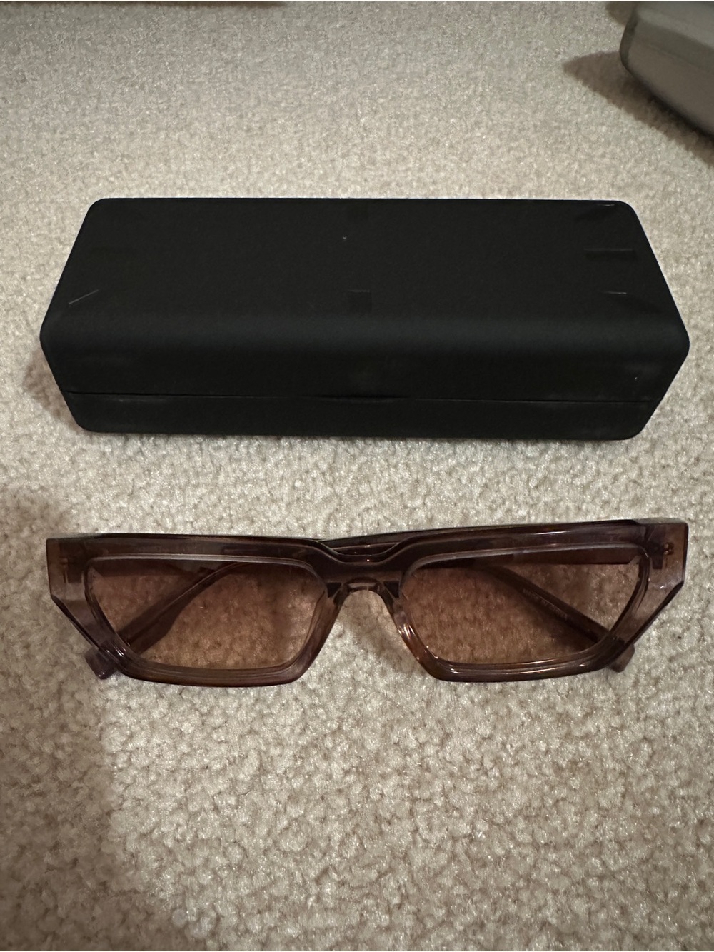 McQ by Alexander McQueen Brown Rectangular Women's Sunglasses